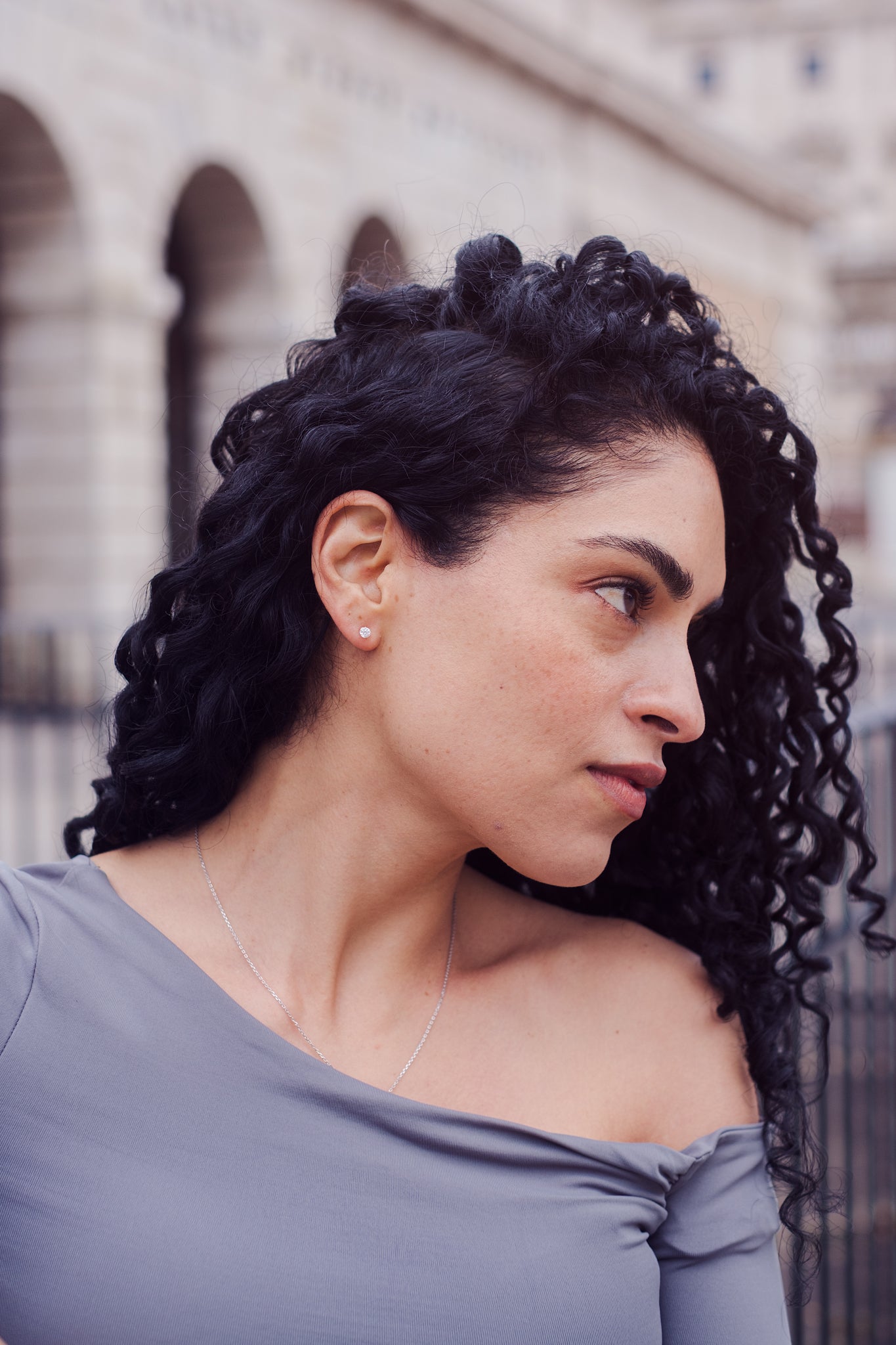 Gold Mini CZ Earrings