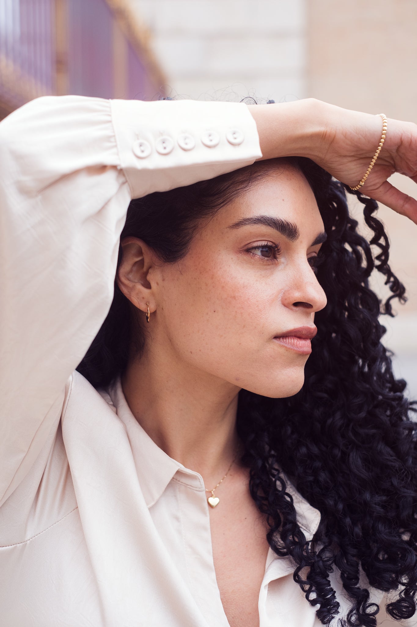 Gold Twist Mini Hoop Earrings