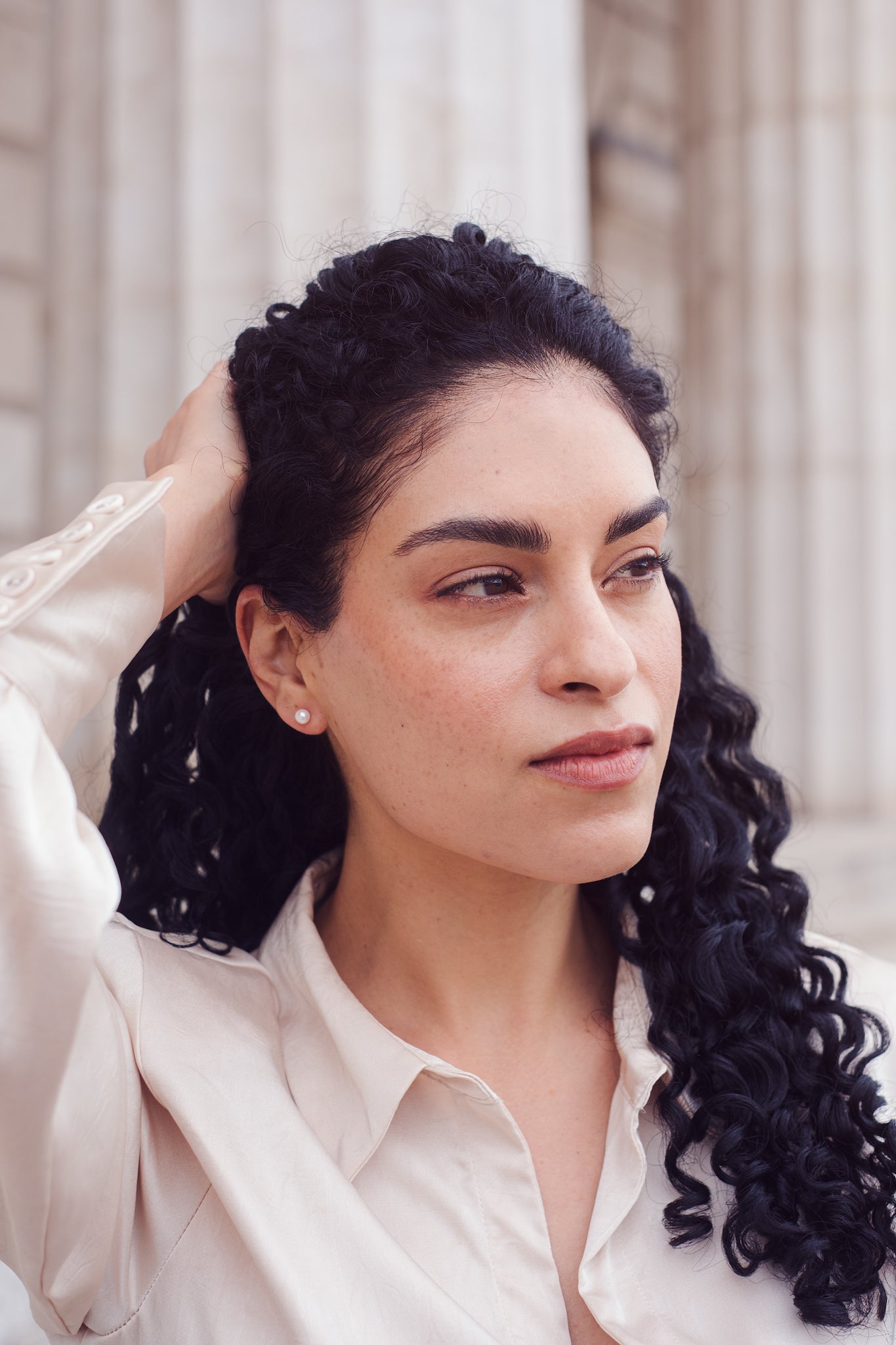 Silver Pearl Earrings