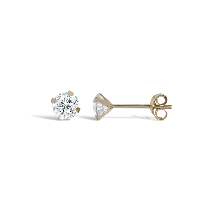 Gold Mini CZ Earrings