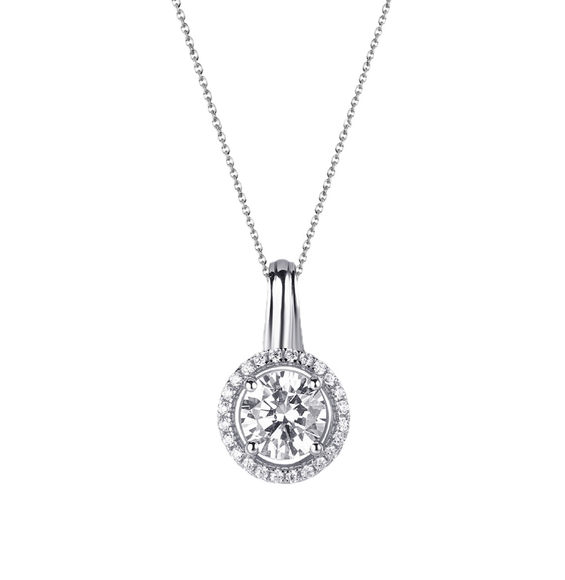 Silver Halo Necklace