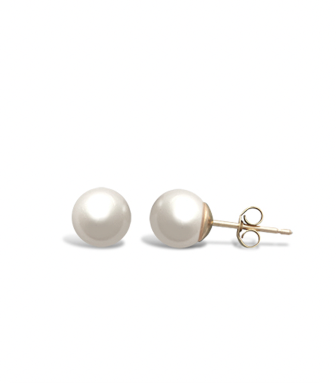 Gold Pearl Earrings