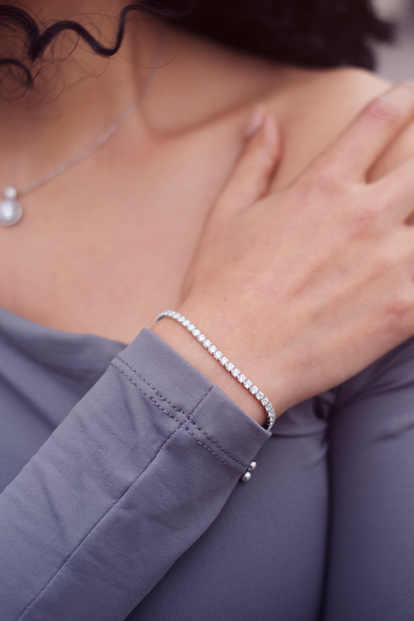 Silver Tennis Bracelet