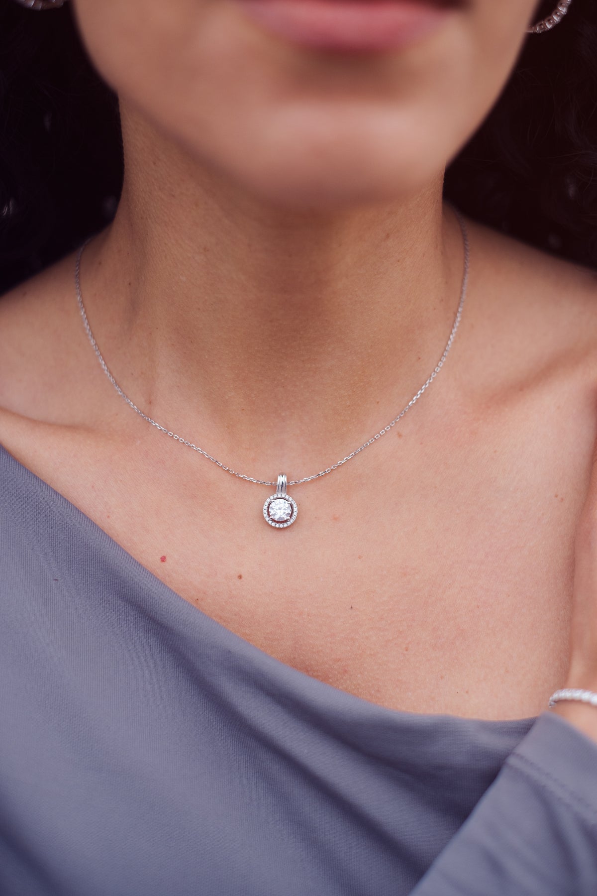 Silver Halo Necklace