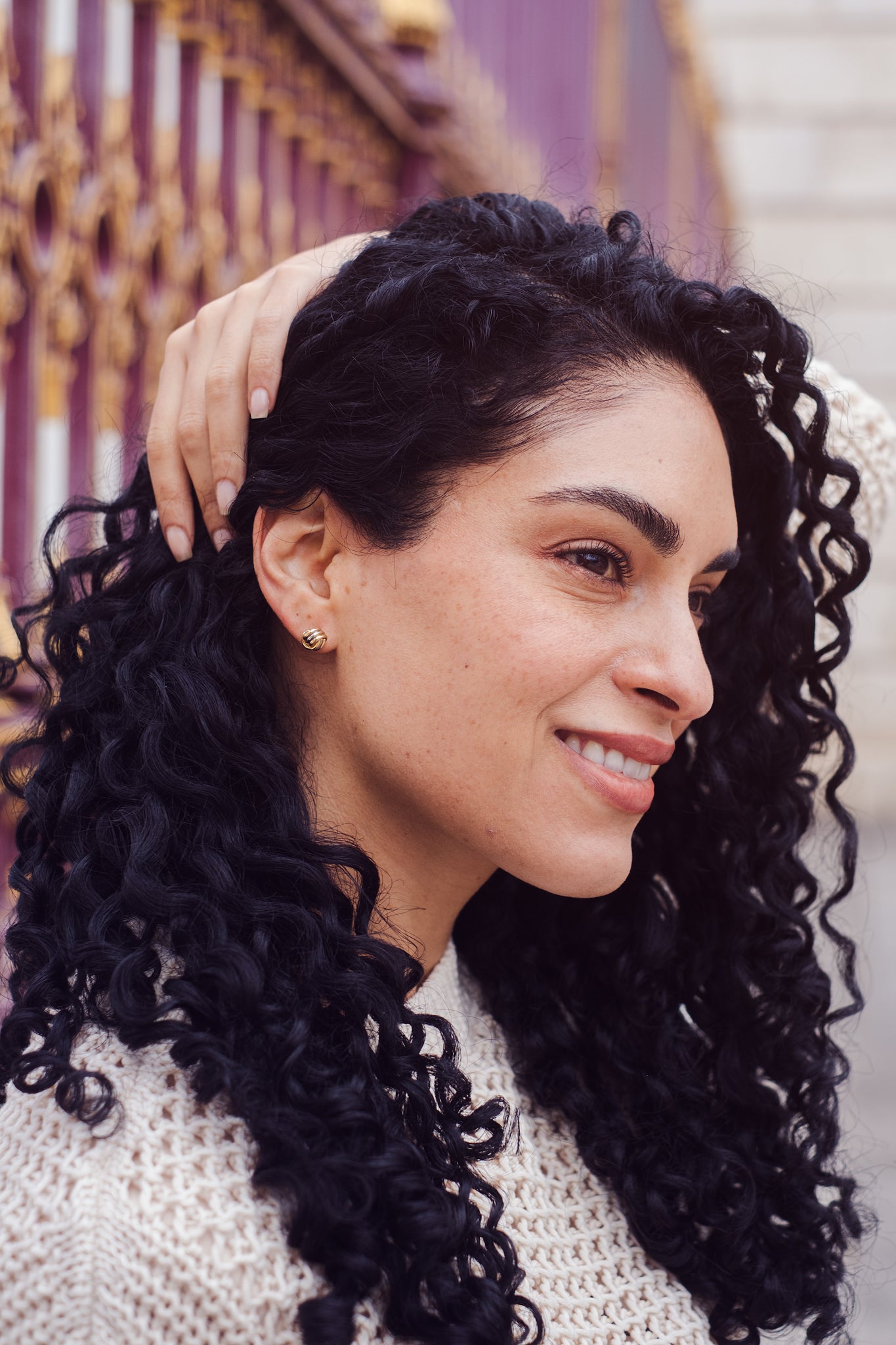 Double Colour Knot Earrings