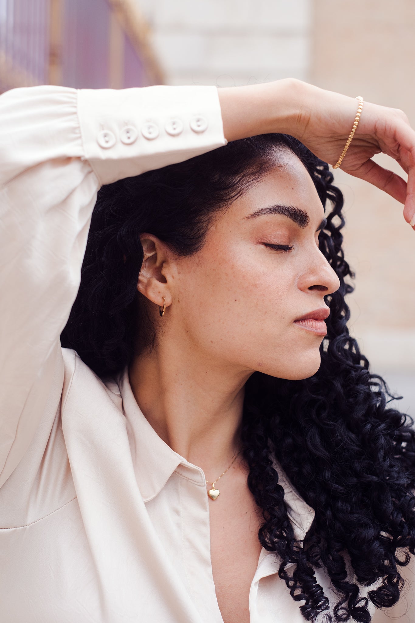 Gold Twist Mini Hoop Earrings